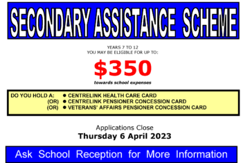 Secondary Assistance Scheme