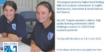 Advanced Curriculum Enrichment (ACE) Program 2021