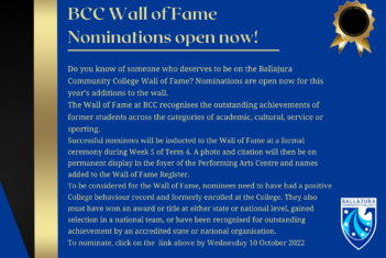 Wall of Fame Nominations 2022