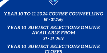 Year 10 to Year 11 2024 Course Counselling Timeline