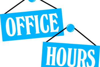 Office hours over the Christmas Holidays